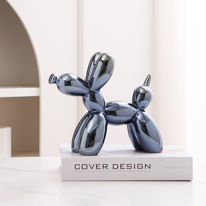 Fun Cute Ceramic Dog Figurine Home Decor