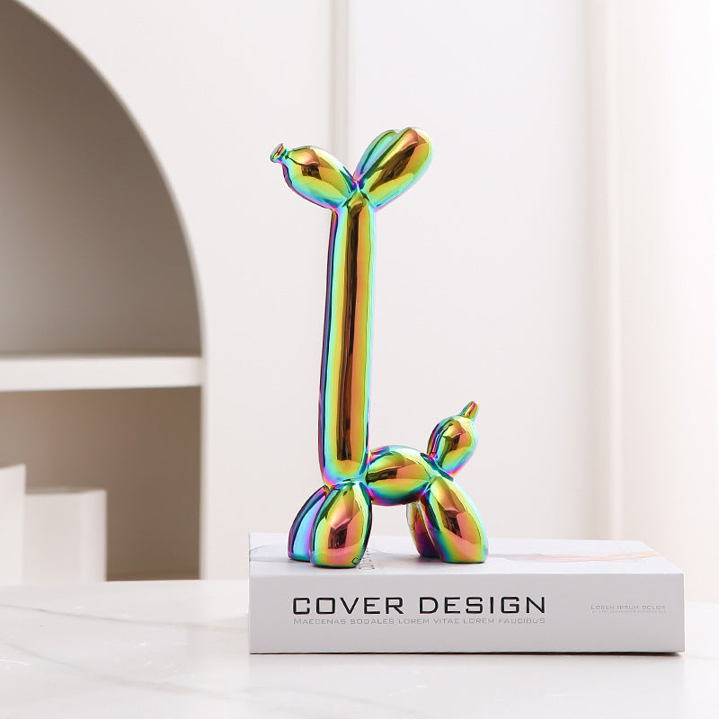 Fun Cute Ceramic Dog Figurine Home Decor