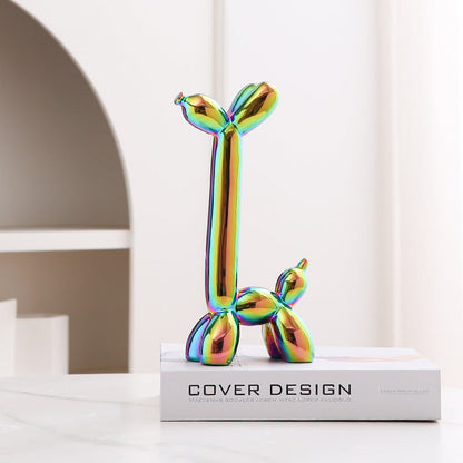 Fun Cute Ceramic Dog Figurine Home Decor