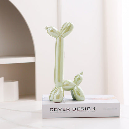 Fun Cute Ceramic Dog Figurine Home Decor