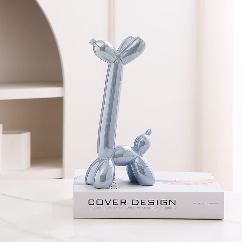 Fun Cute Ceramic Dog Figurine Home Decor