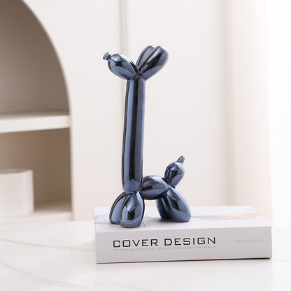 Fun Cute Ceramic Dog Figurine Home Decor