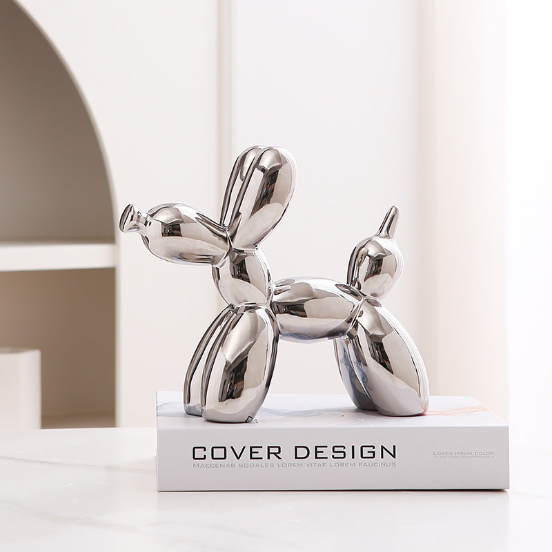 Fun Cute Ceramic Dog Figurine Home Decor