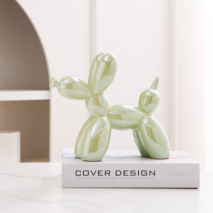 Fun Cute Ceramic Dog Figurine Home Decor