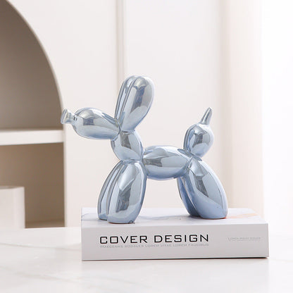 Fun Cute Ceramic Dog Figurine Home Decor