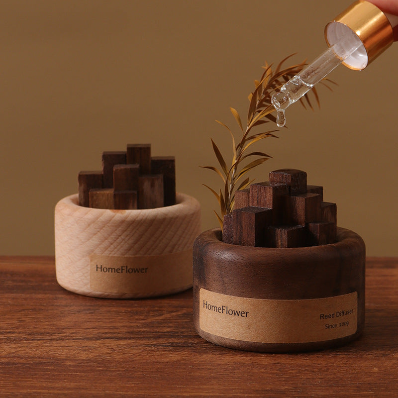 Natural Wood Essential Oil Diffuser for Home and Car - Halri