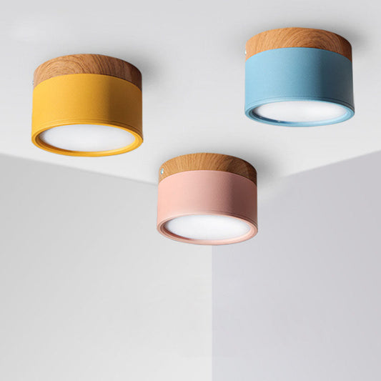Recessed LED Downlight 12W Adjustable Color Wooden Finish - Halri