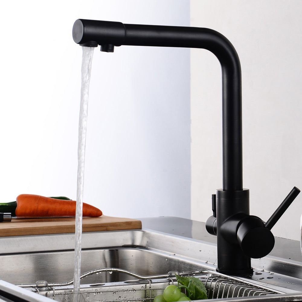 Luxury Copper 3-In-1 Kitchen Sink Faucet - Halri
