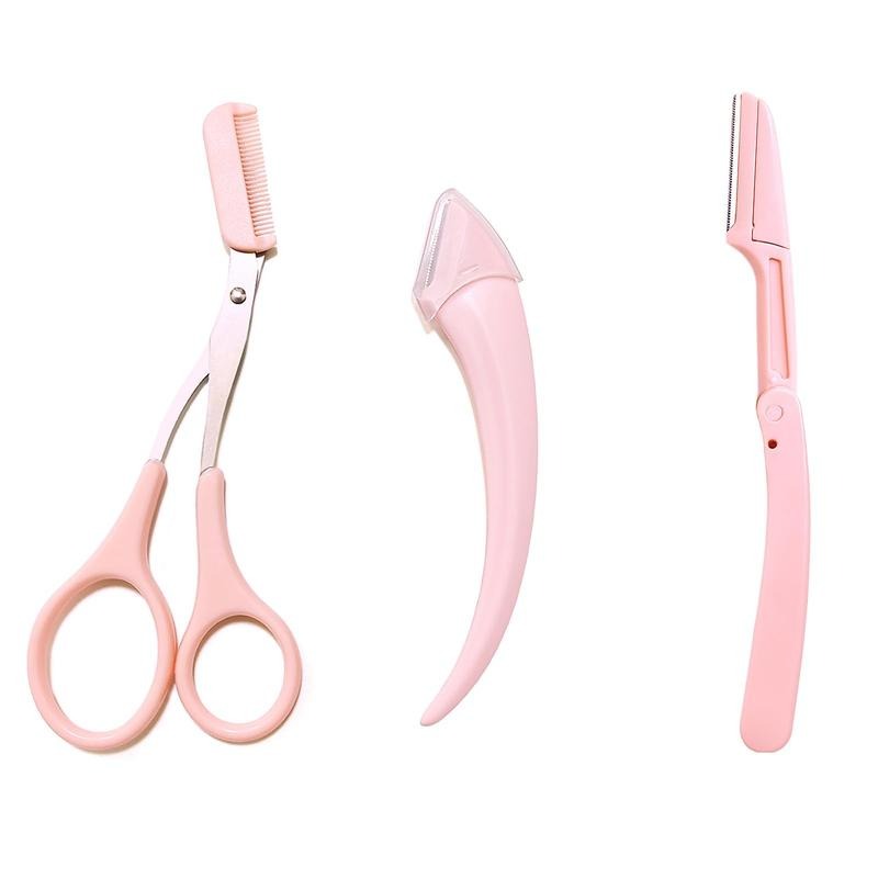 Pink Eyebrow Shaping Tool Set - Halri