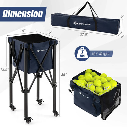 Collapsible Tennis Ball Collector Cart