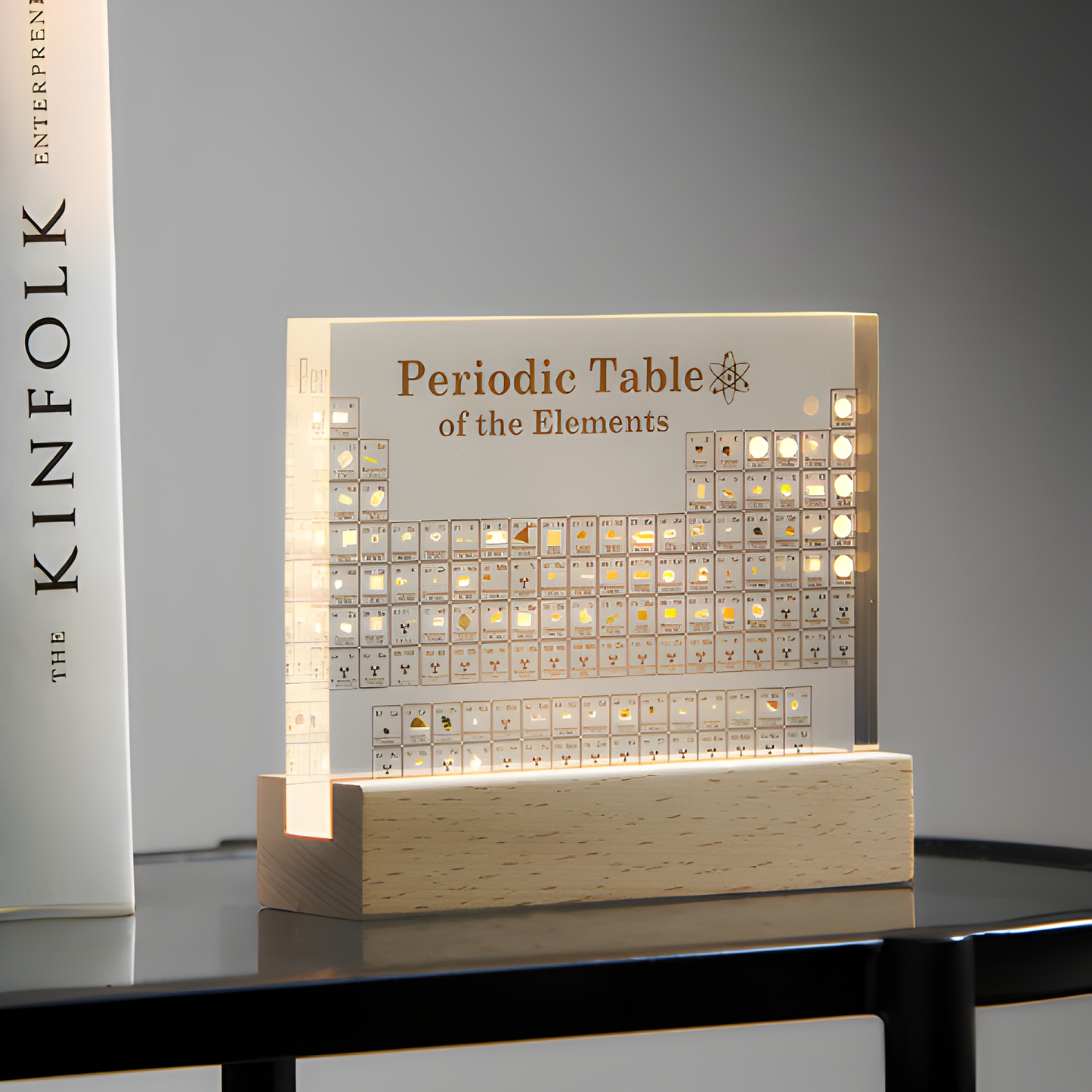Glowing LED Periodic Table Science Display Kit - Halri