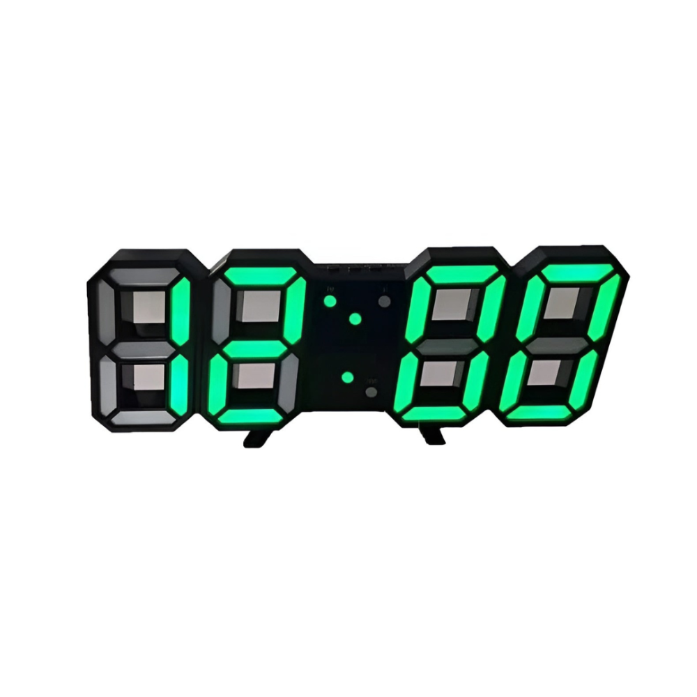 Big LED Wall Clock with Auto Dimming Feature