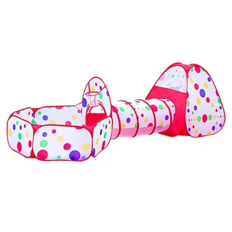 Fun Kids Play Tent with Ball Pit and Tunnel
