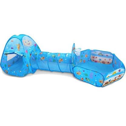 Fun Kids Play Tent with Ball Pit and Tunnel