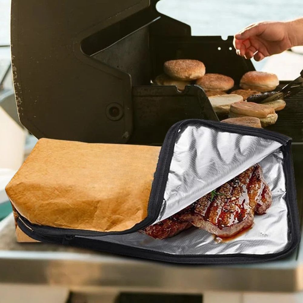 Thermal BBQ Food Resting Wrap Bag with Handle