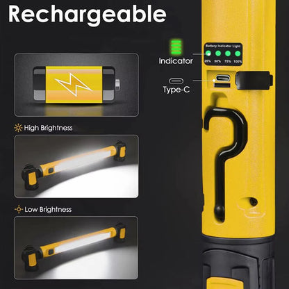 Portable LED Workshop Lamp with Strong Magnet Base