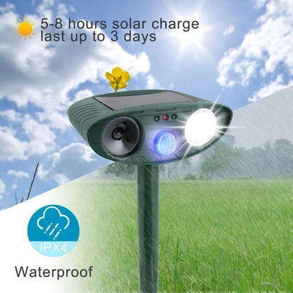 Outdoor Solar Animal Repeller | Waterproof Pest Deterrent