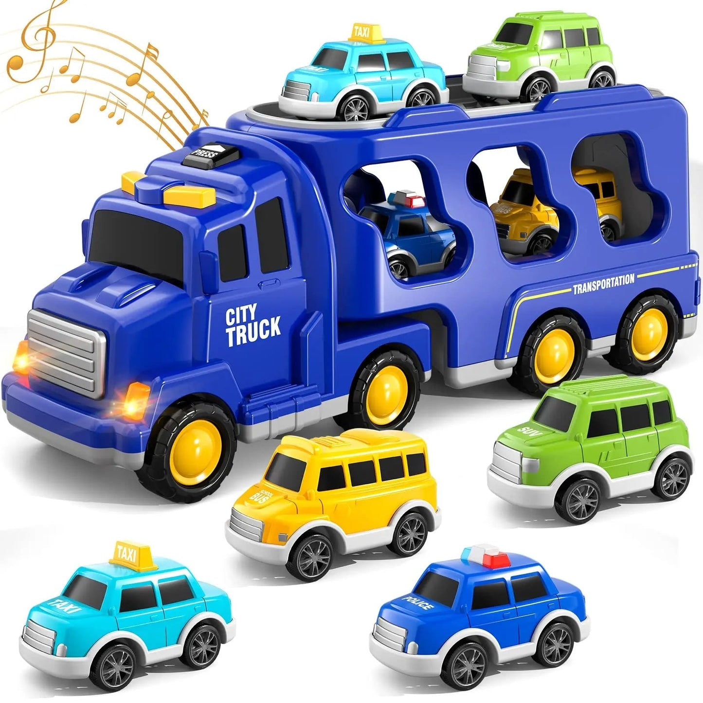 Diecast Construction Vehicle Toy Set
