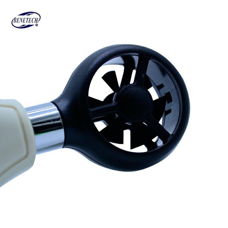 Portable Digital Anemometer with Backlit LCD Screen