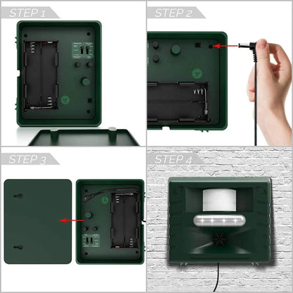 Outdoor Bird Repellent Device for Woodpecker Control