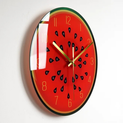 Big Round Glass Wall Clock with Classic Style