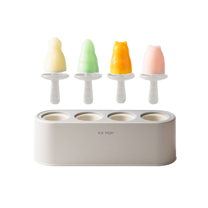Colorful Silicone Popsicle Ice Cream Molds Set