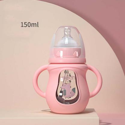 Soft Grip Baby Bottle with Silicone Teat & Fun Designs