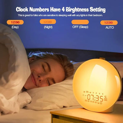 Wake Up Clock With Soothing Sound Effects