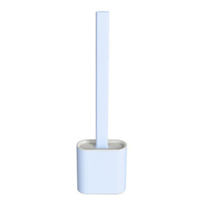 Soft Grip Toilet Brush Set with Long Handle and Holder