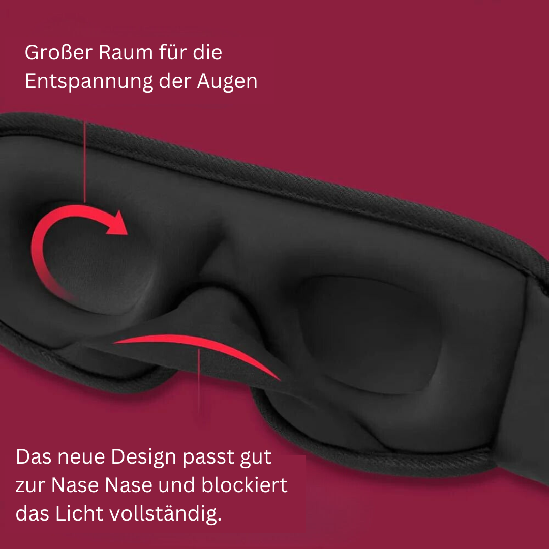 Contoured Comfort Sleep Mask for Restful Sleep