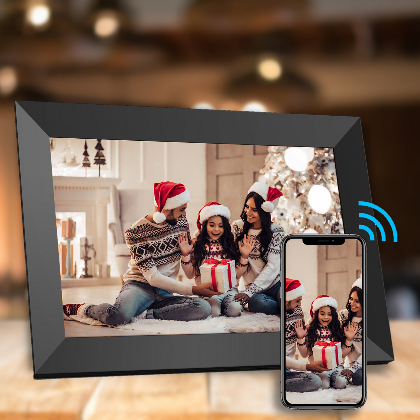 Wireless Digital LCD Photo Frame 10 Inch Touch Screen - Halri