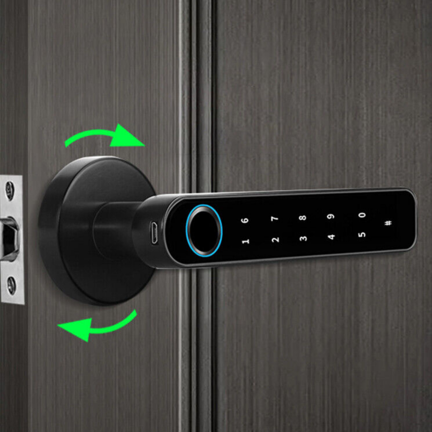 Wireless Fingerprint Door Lock with Bluetooth App Control