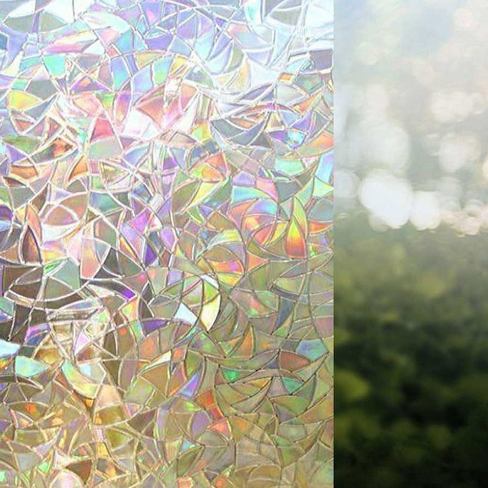 Colorful Glass Window Privacy Sticker Decal - Halri