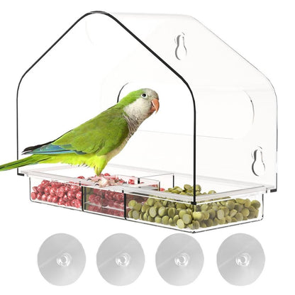 Clear Plastic Hanging Hummingbird Feeder