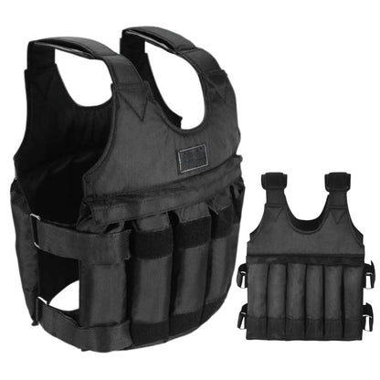 Heavy Duty Weighted Fitness Vest 110lb Capacity - Halri