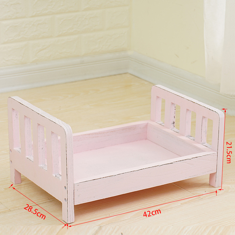 Rustic Wooden Baby Photo Bed Prop