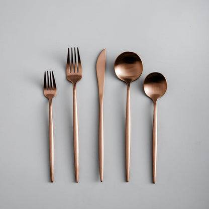 Premium Steel Cutlery Set in Modern Colors