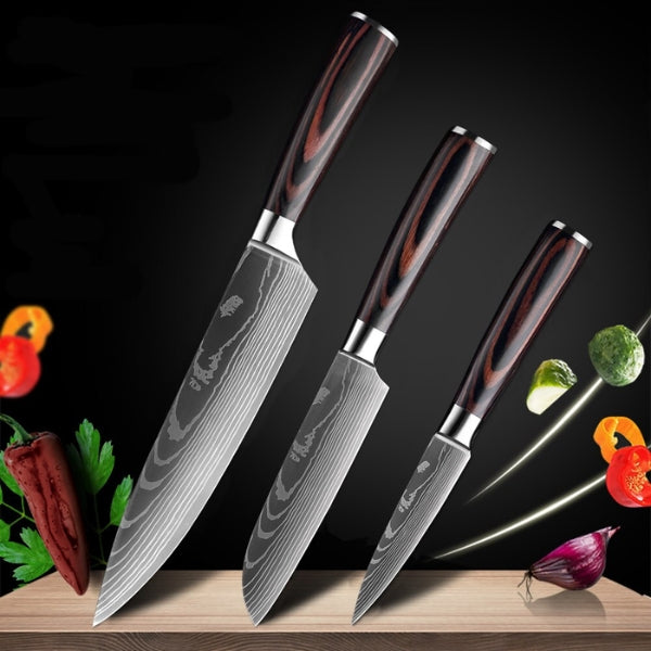 Premium Damascus Steel Kitchen Knives Set