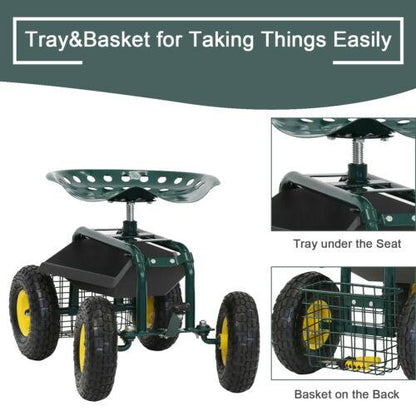 Heavy Duty Outdoor Garden Wagon Seat