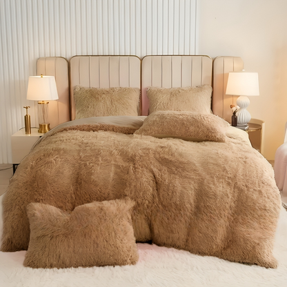 Soft Plush Velvet Duvet Cover Set for Home
