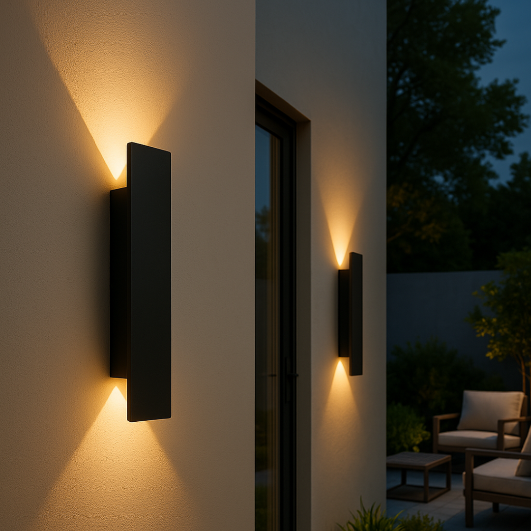 Sleek LED Exterior Wall Lamp - Waterproof Outdoor Light