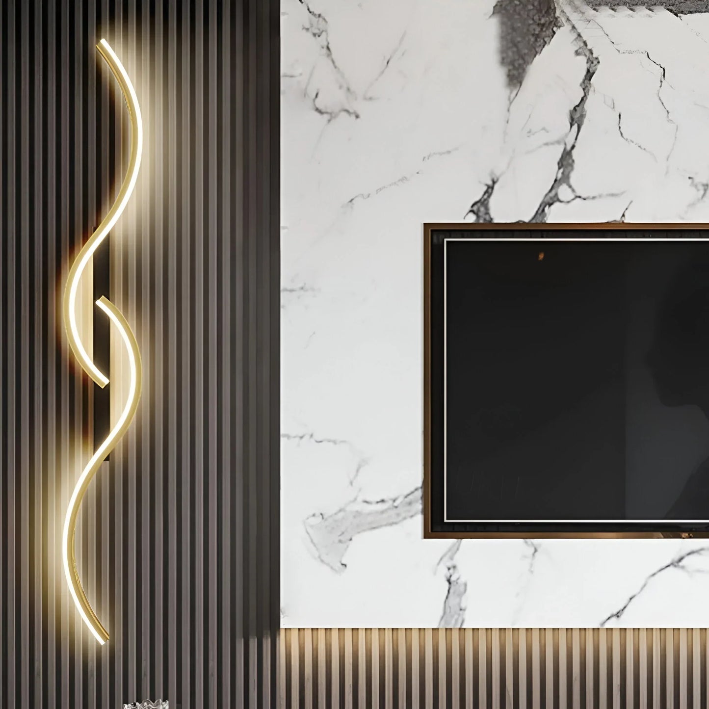 Contemporary Rounded LED Wall Lamp