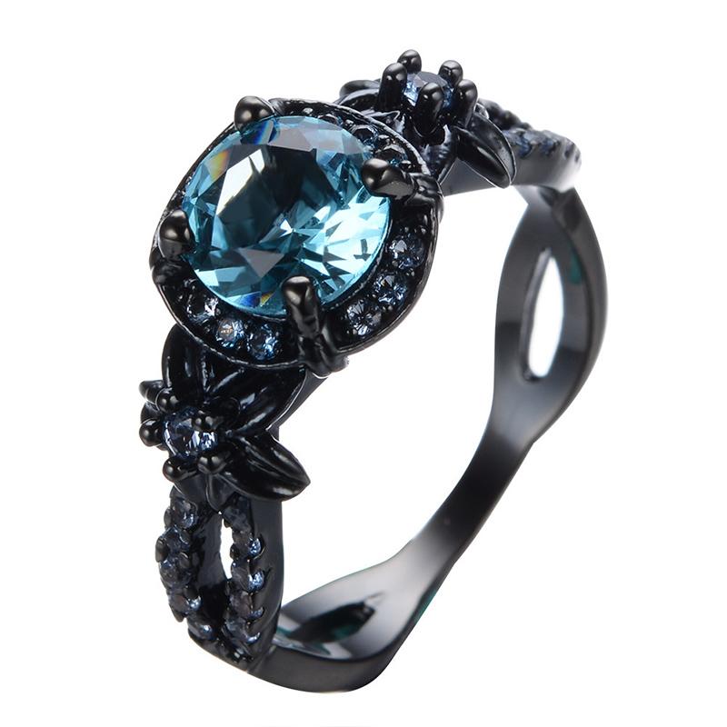 Classic Dark Blue Sapphire Ring