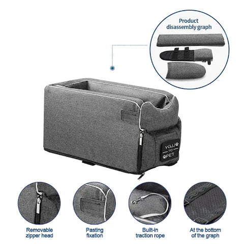 Cozy Pet Car Booster Seat Travel Bag