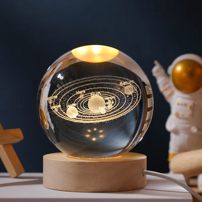Glowing Galaxy 3D Crystal Night Light