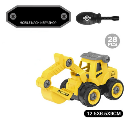 Fun Kids Construction Play Set with Trucks and Vehicles