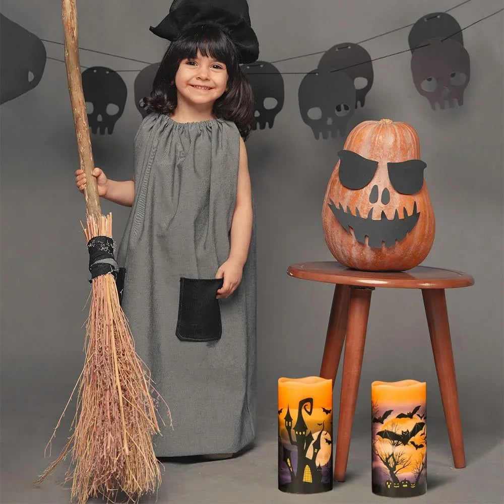 Spooky Battery Operated Candle Set
