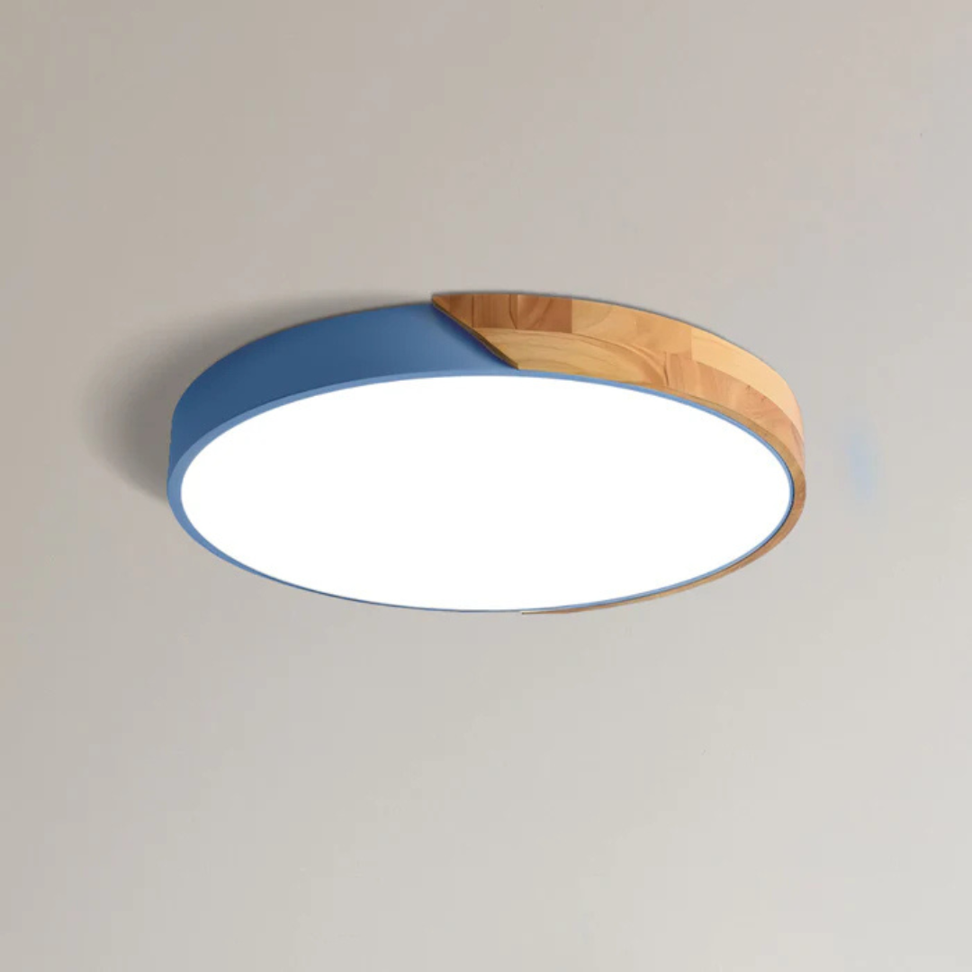 Rustic Wood Modern LED Ceiling Light