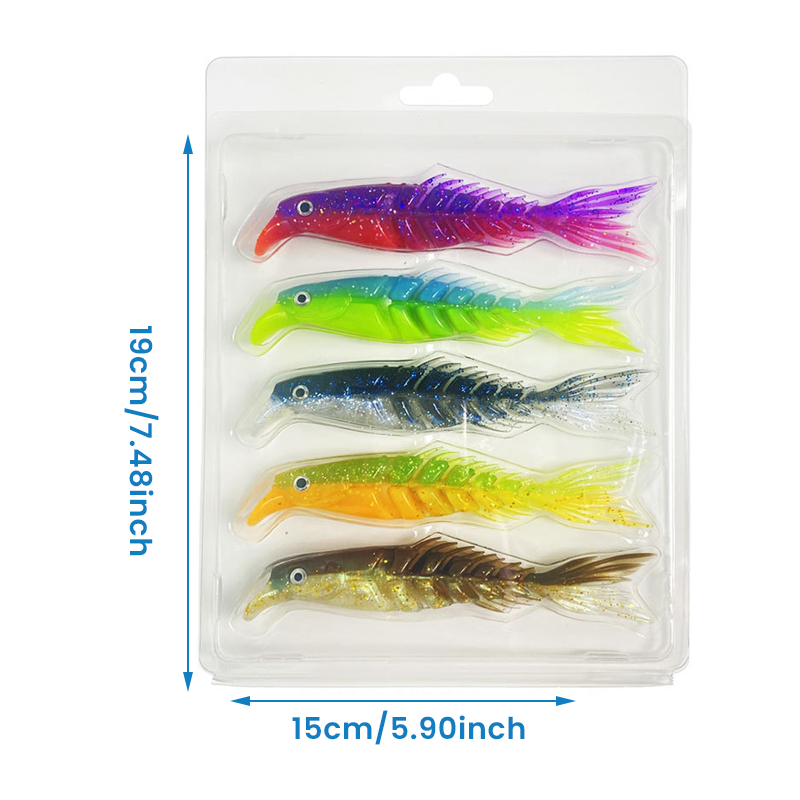 Flexible Segmented Rubber Fish Toy