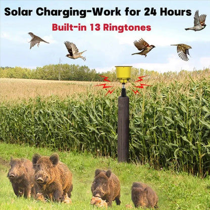 Outdoor Bird Deterrent with Motion Sound Alert